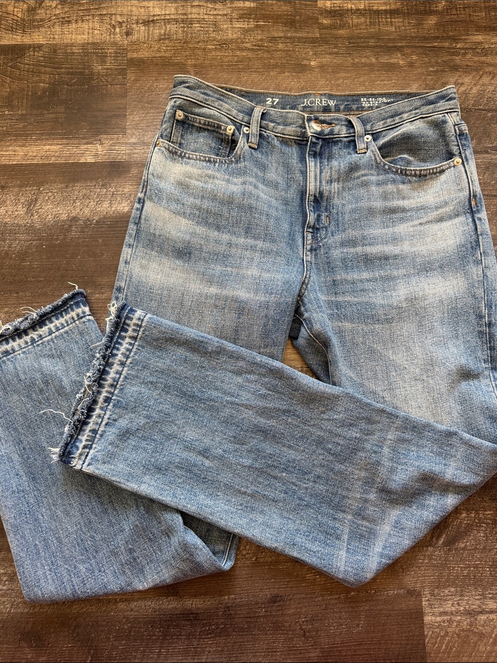 J. Crew Light Blue Washed Straight Jeans